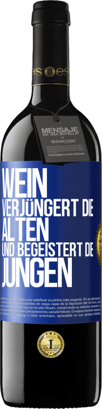 39,95 € Kostenloser Versand | Rotwein RED Ausgabe MBE Reserve Wein verjüngert die Alten und begeistert die Jungen Blaue Markierung. Anpassbares Etikett Reserve 12 Monate Ernte 2015 Tempranillo