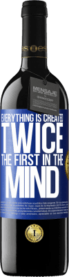 39,95 € Free Shipping | Red Wine RED Edition MBE Reserve Everything is created twice. The first in the mind Blue Label. Customizable label Reserve 12 Months Harvest 2016 Tempranillo