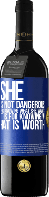 39,95 € Free Shipping | Red Wine RED Edition MBE Reserve She is not dangerous for knowing what she wants, it is for knowing what is worth Blue Label. Customizable label Reserve 12 Months Harvest 2015 Tempranillo