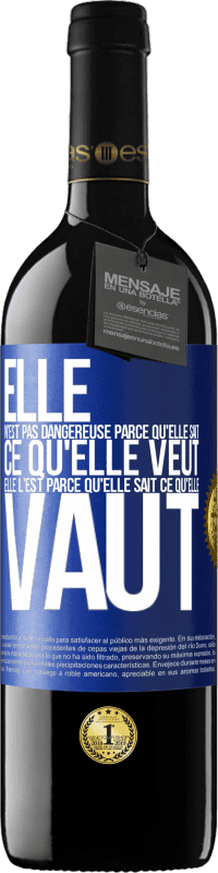 39,95 € Envoi gratuit | Vin rouge Édition RED MBE Réserve Elle n'est pas dangereuse parce qu'elle sait ce qu'elle veut, elle l'est parce qu'elle sait ce qu'elle vaut Étiquette Bleue. Étiquette personnalisable Réserve 12 Mois Récolte 2015 Tempranillo