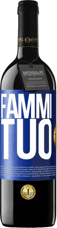 39,95 € Spedizione Gratuita | Vino rosso Edizione RED MBE Riserva Fammi tuo Etichetta Blu. Etichetta personalizzabile Riserva 12 Mesi Raccogliere 2015 Tempranillo