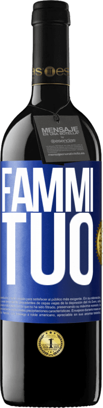 39,95 € Spedizione Gratuita | Vino rosso Edizione RED MBE Riserva Fammi tuo Etichetta Blu. Etichetta personalizzabile Riserva 12 Mesi Raccogliere 2016 Tempranillo