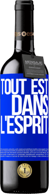 39,95 € Envoi gratuit | Vin rouge Édition RED MBE Réserve Tout est dans l'esprit Étiquette Bleue. Étiquette personnalisable Réserve 12 Mois Récolte 2015 Tempranillo