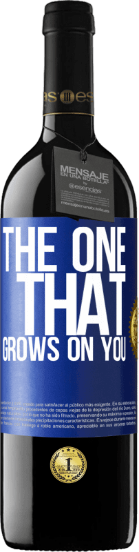 39,95 € Free Shipping | Red Wine RED Edition MBE Reserve The one that grows on you Blue Label. Customizable label Reserve 12 Months Harvest 2015 Tempranillo