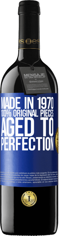 39,95 € Бесплатная доставка | Красное вино Издание RED MBE Бронировать Сделано в 1970 году, 100% оригинал. Aged to perfection Синяя метка. Настраиваемая этикетка Бронировать 12 Месяцы Урожай 2014 Tempranillo