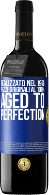 39,95 € Spedizione Gratuita | Vino rosso Edizione RED MBE Riserva Realizzato nel 1970, pezzi originali al 100%. Aged to perfection Etichetta Blu. Etichetta personalizzabile Riserva 12 Mesi Raccogliere 2015 Tempranillo