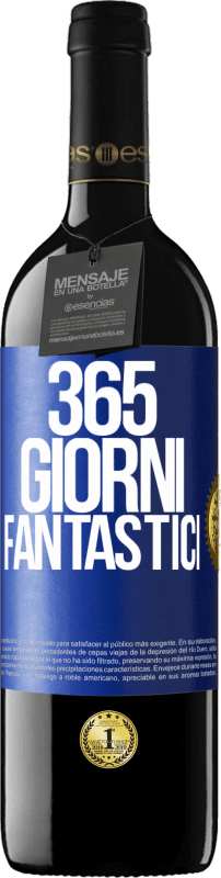 39,95 € Spedizione Gratuita | Vino rosso Edizione RED MBE Riserva 365 giorni fantastici Etichetta Blu. Etichetta personalizzabile Riserva 12 Mesi Raccogliere 2015 Tempranillo