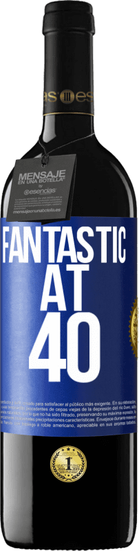 39,95 € Free Shipping | Red Wine RED Edition MBE Reserve Fantastic at 40 Blue Label. Customizable label Reserve 12 Months Harvest 2015 Tempranillo