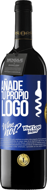 39,95 € Envío gratis | Vino Tinto Edición RED MBE Reserva Añade tu propio logo Etiqueta Azul. Etiqueta personalizable Reserva 12 Meses Cosecha 2015 Tempranillo