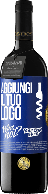 39,95 € Spedizione Gratuita | Vino rosso Edizione RED MBE Riserva Aggiungi il tuo logo Etichetta Blu. Etichetta personalizzabile Riserva 12 Mesi Raccogliere 2016 Tempranillo