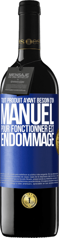 39,95 € Envoi gratuit | Vin rouge Édition RED MBE Réserve Tout produit ayant besoin d'un manuel pour fonctionner est endommagé Étiquette Bleue. Étiquette personnalisable Réserve 12 Mois Récolte 2014 Tempranillo