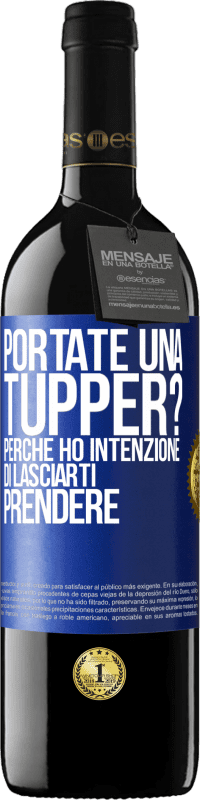 39,95 € Spedizione Gratuita | Vino rosso Edizione RED MBE Riserva Portate una tupper? Perché ho intenzione di lasciarti prendere Etichetta Blu. Etichetta personalizzabile Riserva 12 Mesi Raccogliere 2014 Tempranillo