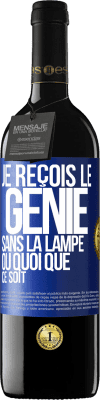 39,95 € Envoi gratuit | Vin rouge Édition RED MBE Réserve Je reçois le génie sans la lampe ou quoi que ce soit Étiquette Bleue. Étiquette personnalisable Réserve 12 Mois Récolte 2015 Tempranillo