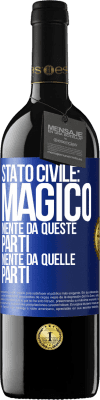 39,95 € Spedizione Gratuita | Vino rosso Edizione RED MBE Riserva Stato civile: magico. Niente da queste parti, niente da quelle parti Etichetta Blu. Etichetta personalizzabile Riserva 12 Mesi Raccogliere 2014 Tempranillo