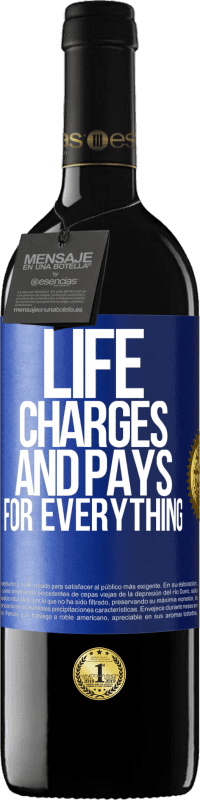 39,95 € Free Shipping | Red Wine RED Edition MBE Reserve Life charges and pays for everything Blue Label. Customizable label Reserve 12 Months Harvest 2014 Tempranillo