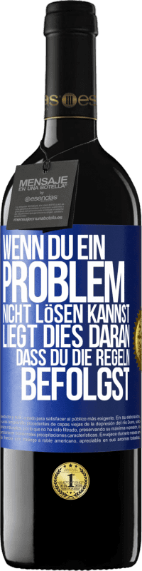 39,95 € Kostenloser Versand | Rotwein RED Ausgabe MBE Reserve Wenn du ein Problem nicht lösen kannst, liegt dies daran, dass du die Regeln befolgst Blaue Markierung. Anpassbares Etikett Reserve 12 Monate Ernte 2014 Tempranillo