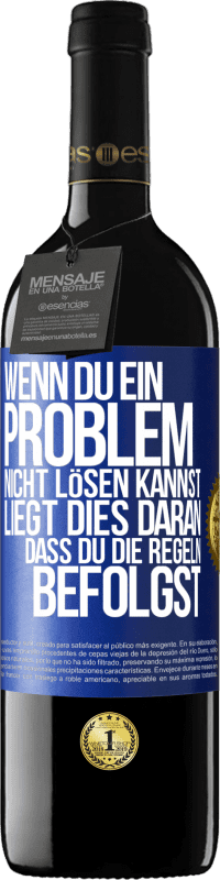 39,95 € Kostenloser Versand | Rotwein RED Ausgabe MBE Reserve Wenn du ein Problem nicht lösen kannst, liegt dies daran, dass du die Regeln befolgst Blaue Markierung. Anpassbares Etikett Reserve 12 Monate Ernte 2016 Tempranillo