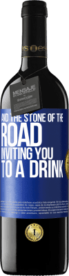 39,95 € 送料無料 | 赤ワイン REDエディション MBE 予約する そして、あなたを飲み物に誘う道の石 青いタグ. カスタマイズ可能なラベル 予約する 12 月 収穫 2016 Tempranillo