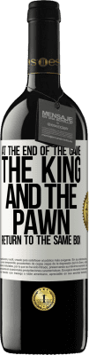 39,95 € Free Shipping | Red Wine RED Edition MBE Reserve At the end of the game, the king and the pawn return to the same box White Label. Customizable label Reserve 12 Months Harvest 2015 Tempranillo