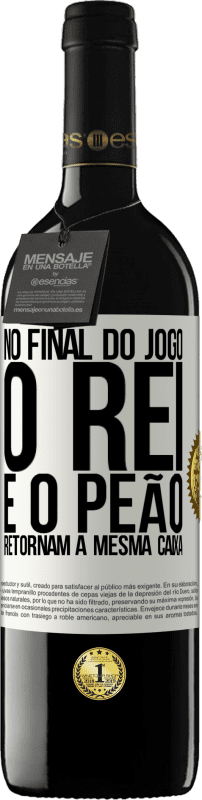 39,95 € Envio grátis | Vinho tinto Edição RED MBE Reserva No final do jogo, o rei e o peão retornam à mesma caixa Etiqueta Branca. Etiqueta personalizável Reserva 12 Meses Colheita 2015 Tempranillo