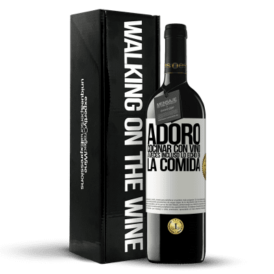 «Adoro cocinar con vino. A veces incluso lo echo en la comida» Edición RED MBE Reserva