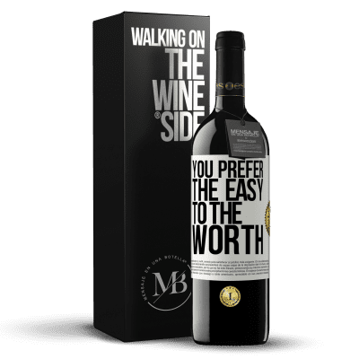 «You prefer the easy to the worth» RED Edition MBE Reserve