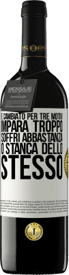 39,95 € Spedizione Gratuita | Vino rosso Edizione RED MBE Riserva È cambiato per tre motivi. Impara troppo, soffri abbastanza o stanca dello stesso Etichetta Bianca. Etichetta personalizzabile Riserva 12 Mesi Raccogliere 2015 Tempranillo