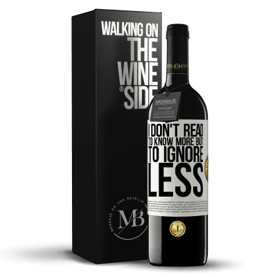 «I don't read to know more, but to ignore less» RED Edition MBE Reserve