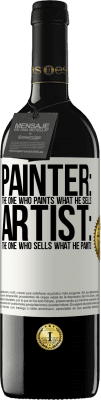 39,95 € Free Shipping | Red Wine RED Edition MBE Reserve Painter: the one who paints what he sells. Artist: the one who sells what he paints White Label. Customizable label Reserve 12 Months Harvest 2015 Tempranillo