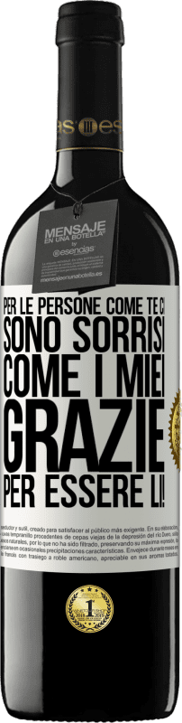 39,95 € Spedizione Gratuita | Vino rosso Edizione RED MBE Riserva Per le persone come te ci sono sorrisi come i miei. Grazie per essere lì! Etichetta Bianca. Etichetta personalizzabile Riserva 12 Mesi Raccogliere 2015 Tempranillo