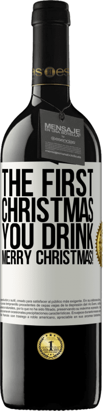39,95 € 送料無料 | 赤ワイン REDエディション MBE 予約する あなたが飲む最初のクリスマス。メリークリスマス！ ホワイトラベル. カスタマイズ可能なラベル 予約する 12 月 収穫 2014 Tempranillo