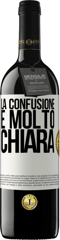 39,95 € Spedizione Gratuita | Vino rosso Edizione RED MBE Riserva La confusione è molto chiara Etichetta Bianca. Etichetta personalizzabile Riserva 12 Mesi Raccogliere 2015 Tempranillo