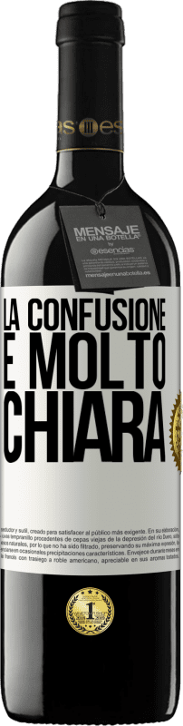 39,95 € Spedizione Gratuita | Vino rosso Edizione RED MBE Riserva La confusione è molto chiara Etichetta Bianca. Etichetta personalizzabile Riserva 12 Mesi Raccogliere 2016 Tempranillo