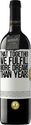 39,95 € 送料無料 | 赤ワイン REDエディション MBE 予約する 一緒に何年も夢を叶えること ホワイトラベル. カスタマイズ可能なラベル 予約する 12 月 収穫 2016 Tempranillo