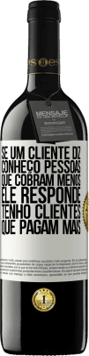 39,95 € Envio grátis | Vinho tinto Edição RED MBE Reserva Se um cliente diz Conheço pessoas que cobram menos, ele responde Tenho clientes que pagam mais Etiqueta Branca. Etiqueta personalizável Reserva 12 Meses Colheita 2014 Tempranillo