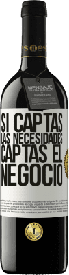 39,95 € Envío gratis | Vino Tinto Edición RED MBE Reserva Si captas las necesidades, captas el negocio Etiqueta Blanca. Etiqueta personalizable Reserva 12 Meses Cosecha 2015 Tempranillo