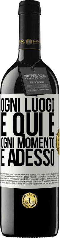 39,95 € Spedizione Gratuita | Vino rosso Edizione RED MBE Riserva Ogni luogo è qui e ogni momento è adesso Etichetta Bianca. Etichetta personalizzabile Riserva 12 Mesi Raccogliere 2015 Tempranillo