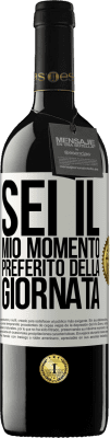 39,95 € Spedizione Gratuita | Vino rosso Edizione RED MBE Riserva Sei il mio momento preferito della giornata Etichetta Bianca. Etichetta personalizzabile Riserva 12 Mesi Raccogliere 2015 Tempranillo