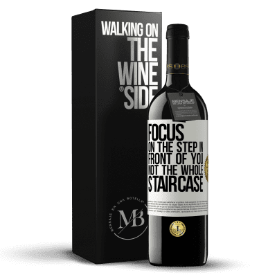 «Focus on the step in front of you, not the whole staircase» RED Edition MBE Reserve