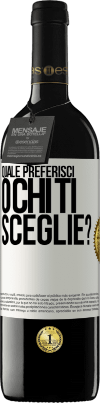 39,95 € Spedizione Gratuita | Vino rosso Edizione RED MBE Riserva quale preferisci o chi ti sceglie? Etichetta Bianca. Etichetta personalizzabile Riserva 12 Mesi Raccogliere 2015 Tempranillo