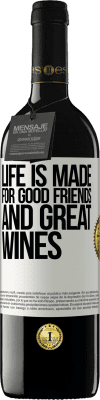 39,95 € 送料無料 | 赤ワイン REDエディション MBE 予約する 良い友達と素晴らしいワインのために人生が作られます ホワイトラベル. カスタマイズ可能なラベル 予約する 12 月 収穫 2016 Tempranillo