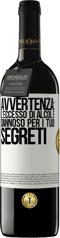 39,95 € Spedizione Gratuita | Vino rosso Edizione RED MBE Riserva Avvertenza: l'eccesso di alcol è dannoso per i tuoi segreti Etichetta Bianca. Etichetta personalizzabile Riserva 12 Mesi Raccogliere 2015 Tempranillo