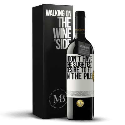 «I don't have the slightest desire to fit in the pile» RED Edition MBE Reserve