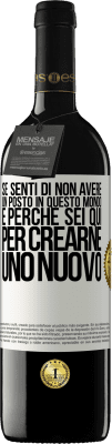 39,95 € Spedizione Gratuita | Vino rosso Edizione RED MBE Riserva Se senti di non avere un posto in questo mondo, è perché sei qui per crearne uno nuovo Etichetta Bianca. Etichetta personalizzabile Riserva 12 Mesi Raccogliere 2014 Tempranillo