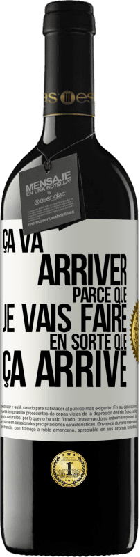 39,95 € Envoi gratuit | Vin rouge Édition RED MBE Réserve Ça va arriver parce que je vais faire en sorte que ça arrive Étiquette Blanche. Étiquette personnalisable Réserve 12 Mois Récolte 2015 Tempranillo