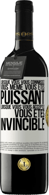 39,95 € Envoi gratuit | Vin rouge Édition RED MBE Réserve Lorsque vous vous connaissez vous même vous êtes puissant. Lorsque vous vous acceptez vous êtes invincible Étiquette Blanche. Étiquette personnalisable Réserve 12 Mois Récolte 2015 Tempranillo