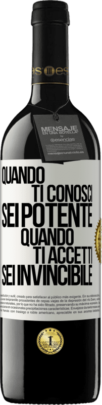 39,95 € Spedizione Gratuita | Vino rosso Edizione RED MBE Riserva Quando ti conosci, sei potente. Quando ti accetti, sei invincibile Etichetta Bianca. Etichetta personalizzabile Riserva 12 Mesi Raccogliere 2015 Tempranillo