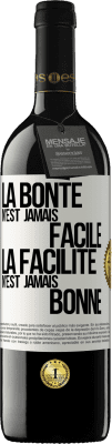 39,95 € Envoi gratuit | Vin rouge Édition RED MBE Réserve La bonté n'est jamais facile. La facilité n'est jamais bonne Étiquette Blanche. Étiquette personnalisable Réserve 12 Mois Récolte 2016 Tempranillo