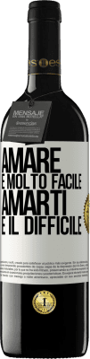 39,95 € Spedizione Gratuita | Vino rosso Edizione RED MBE Riserva Amare è molto facile, amarti è il difficile Etichetta Bianca. Etichetta personalizzabile Riserva 12 Mesi Raccogliere 2016 Tempranillo