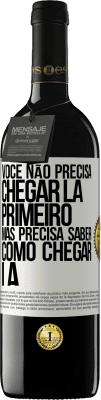 39,95 € Envio grátis | Vinho tinto Edição RED MBE Reserva Você não precisa chegar lá primeiro, mas precisa saber como chegar lá Etiqueta Branca. Etiqueta personalizável Reserva 12 Meses Colheita 2015 Tempranillo